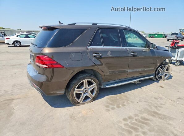 4JGDA5JBXHA974405 2017 MERCEDES-BENZ GLE Коричневый Задняя правая четверть