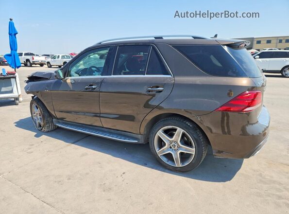 4JGDA5JBXHA974405 2017 MERCEDES-BENZ GLE Коричневый Задняя левая четверть