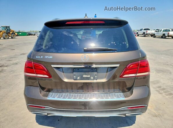 4JGDA5JBXHA974405 2017 MERCEDES-BENZ GLE Коричневый Вид сзади