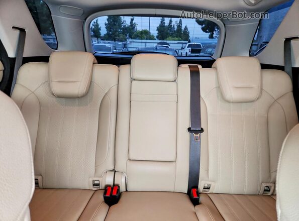 4JGDA5JBXJB052717 2018 MERCEDES-BENZ GLE White Vista de los asientos traseros