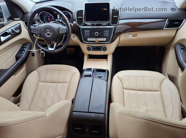 4JGDA5JBXJB052717 2018 MERCEDES-BENZ GLE White Vista del salpicadero