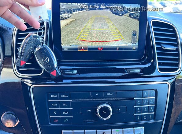 4JGDF6EE0HA786116 2017 MERCEDES-BENZ GLS Черный Вид задней части салона