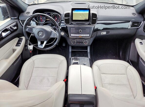4JGDF6EE3KB235468 2019 MERCEDES-BENZ GLS Black წინა პანელის ხედი