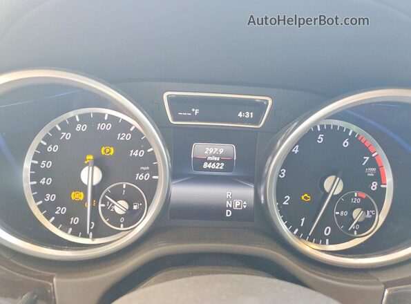 4JGDF6EE4GA704824 2016 MERCEDES-BENZ GL-CLASS White Vista del cuadro de instrumentos