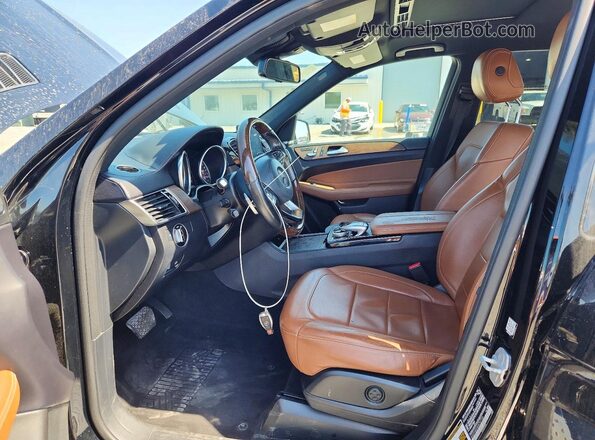 4JGDF6EE4HA797720 2017 MERCEDES-BENZ GLS Black წინა სალონის ხედი