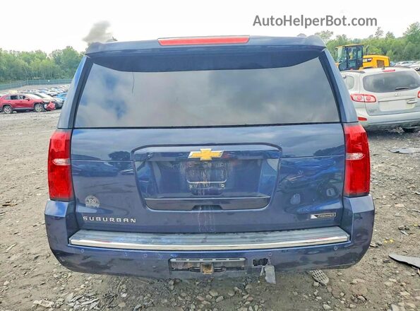 4JGDF6EE4HA846608 2017 CHEVROLET SUBURBAN Blue უკანა ხედი