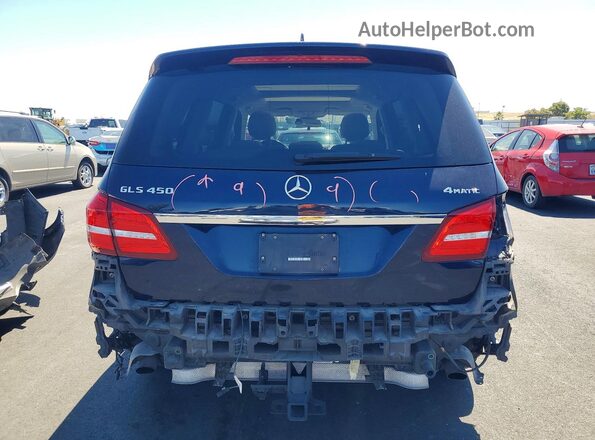 4JGDF6EE7HA964507 2017 MERCEDES-BENZ GLS Blue Հետևի տեսք
