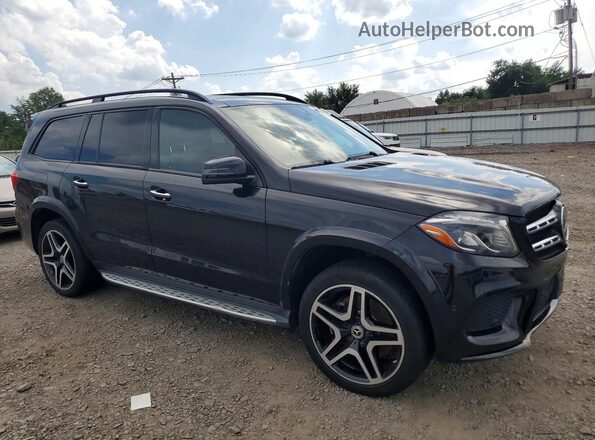 4JGDF7DE1JB118798 2018 MERCEDES-BENZ GLS Черный Передняя правая четверть