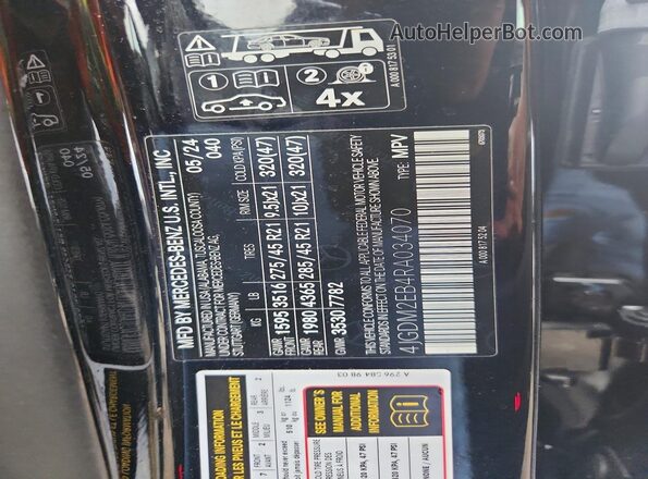 4JGDM2EB4RA034070 2024 MERCEDES-BENZ EQS Black 360 interior view