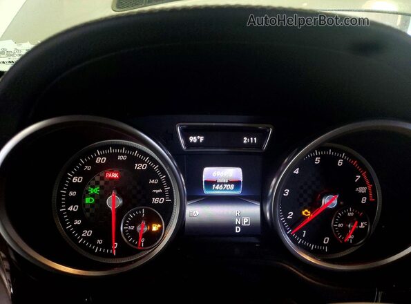 4JGED6EB0GA034589 2016 MERCEDES-BENZ GLE White Instrument cluster view
