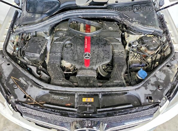 4JGED6EB5HA083949 2017 MERCEDES-BENZ GLE White Vista del compartimento del motor