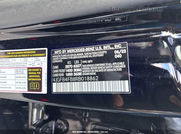 4JGFB4FB8RB018862 2024 MERCEDES-BENZ GLE 350 Black Widok komory silnika