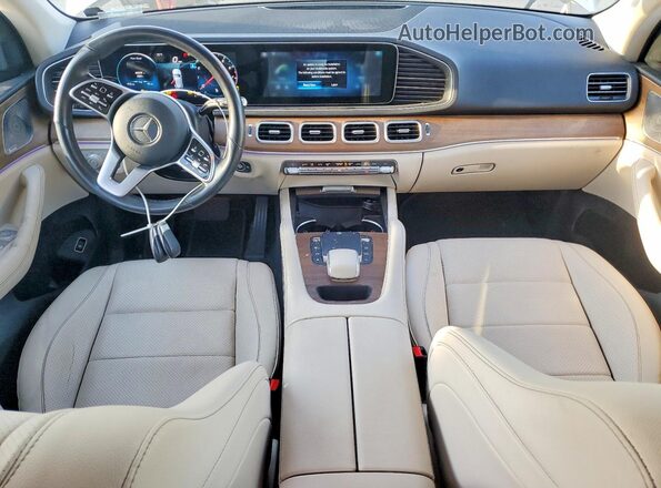 4JGFB4JB3NA602982 2022 MERCEDES-BENZ GLE White Widok deski rozdzielczej