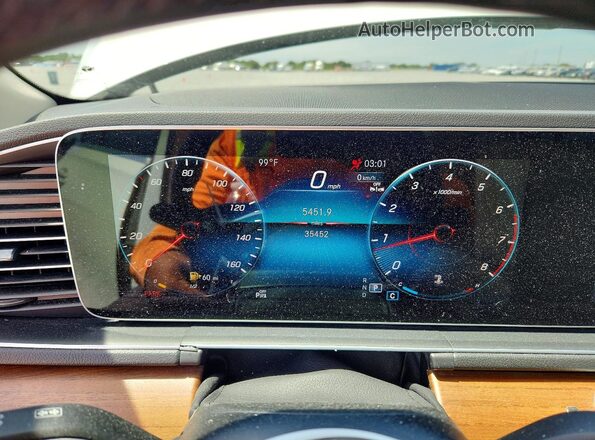 4JGFB4JB4NA731006 2022 MERCEDES-BENZ GLE White Vista del cuadro de instrumentos