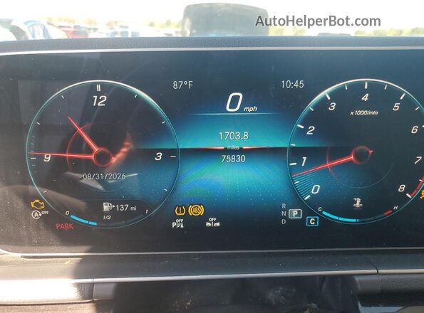 4JGFB4JB8LA289098 2020 MERCEDES-BENZ GLE Blue Вид щитка приладів