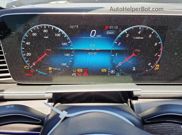 4JGFB4JBXPA878420 2023 MERCEDES-BENZ GLE Black Instrument cluster view