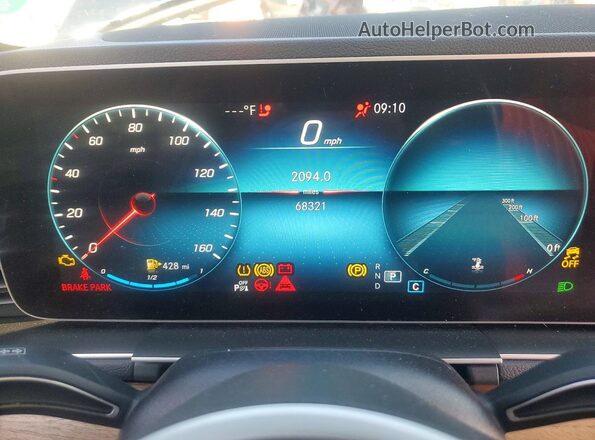 4JGFB4JE2MA383893 2021 MERCEDES-BENZ GLE Black Vista del cuadro de instrumentos
