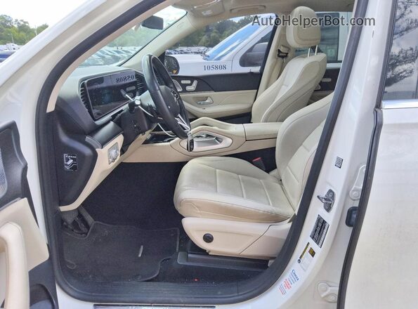 4JGFB4KB0MA374100 2021 MERCEDES-BENZ GLE White Widok wnętrza z przodu