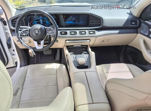 4JGFB4KB0MA374100 2021 MERCEDES-BENZ GLE White Widok deski rozdzielczej