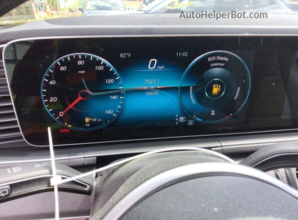 4JGFB4KB0MA374100 2021 MERCEDES-BENZ GLE White Widok zestawu wskaźników