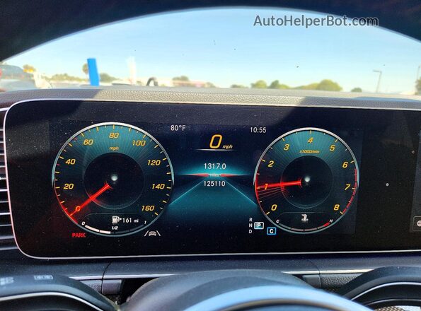 4JGFB4KB5LA007949 2020 MERCEDES-BENZ GLE Gray ხელსაწყოთა პანელის ხედი