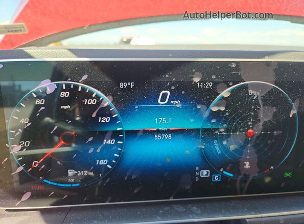 4JGFB4KB5LA048288 2020 MERCEDES-BENZ GLE Red Instrument cluster view