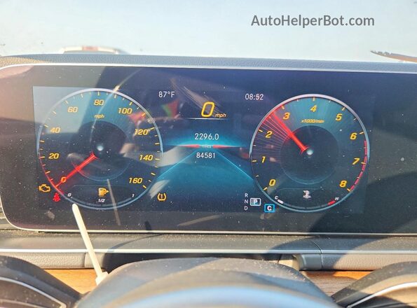 4JGFB4KB8LA033266 2020 MERCEDES-BENZ GLE White Вид щитка приладів