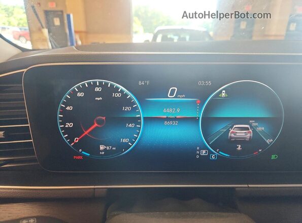 4JGFB4KE4LA087576 2020 MERCEDES-BENZ GLE Gray Instrument cluster view