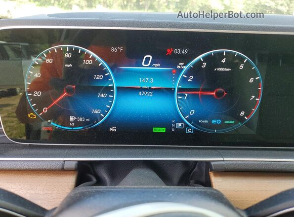 4JGFB5KBXMA502493 2021 MERCEDES-BENZ GLE White Widok zestawu wskaźników