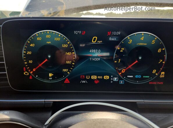 4JGFB6BBXMA286442 2021 MERCEDES-BENZ GLE Gray Instrument cluster view