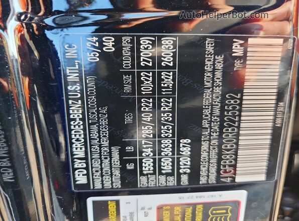 4JGFB8KB0RB225582 2024 MERCEDES-BENZ GLE Black Սալոնի 360 աստիճան տեսք
