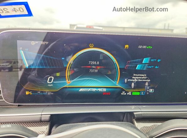 4JGFD6BB1MA371938 2021 MERCEDES-BENZ GLE Black Instrument cluster view