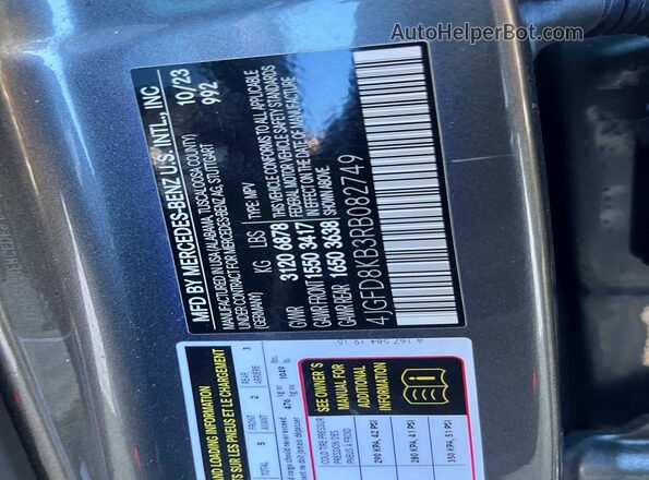 4JGFD8KB3RB082749 2024 MERCEDES-BENZ GLE Silver Вид підкапотного простору