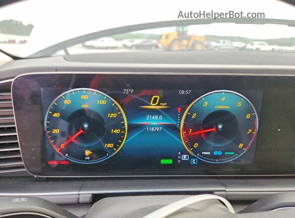4JGFF5KE4LA097745 2020 MERCEDES-BENZ GLS White Widok zestawu wskaźników