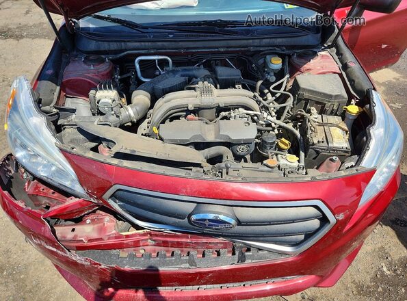 4S3BNAA60H3060535 2017 SUBARU LEGACY Red Սալոնի հետևի տեսք