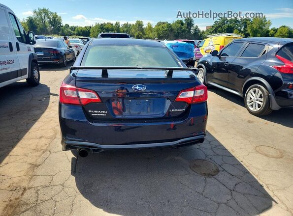 4S3BNAB64J3042995 2018 SUBARU LEGACY Blue Widok z tyłu