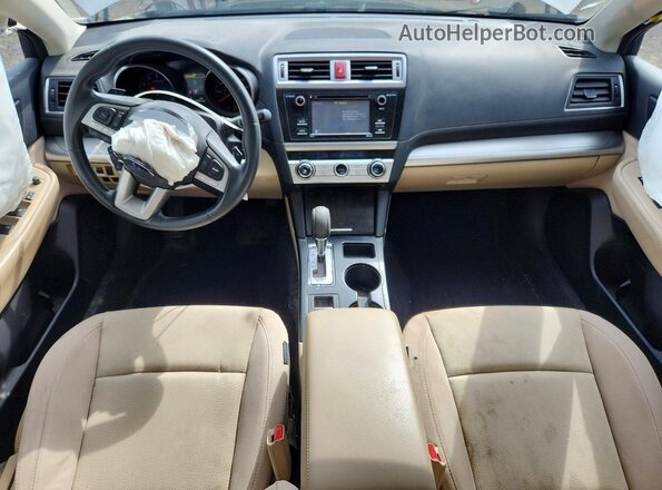 4S3BNAB65H3009370 2017 SUBARU LEGACY Beige Вид панелі приладів