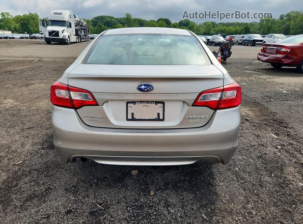 4S3BNAB65H3009370 2017 SUBARU LEGACY Beige Вид ззаду