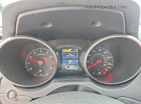 4S3BNAB68H3004938 2017 SUBARU LEGACY Синий Вид щитка приборов