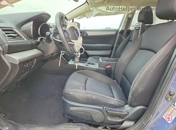 4S3BNAB68H3004938 2017 SUBARU LEGACY Синий Вид салона спереди