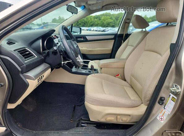 4S3BNAF6XG3031602 2016 SUBARU LEGACY Tan წინა სალონის ხედი