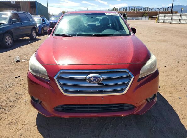 4S3BNAN6XG3014008 2016 SUBARU LEGACY Red წინა ხედი