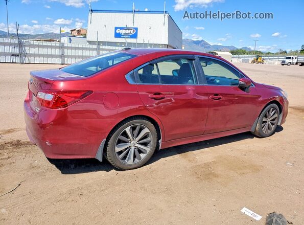 4S3BNAN6XG3014008 2016 SUBARU LEGACY Red უკანა მარჯვენა