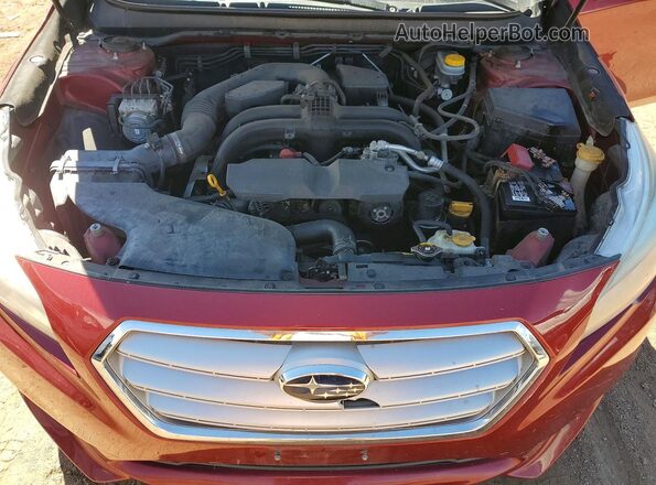 4S3BNAN6XG3014008 2016 SUBARU LEGACY Red უკანა სალონის ხედი