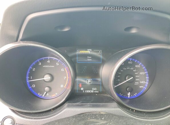 4S3BNAS67H3032620 2017 SUBARU LEGACY Серебряный Вид щитка приборов