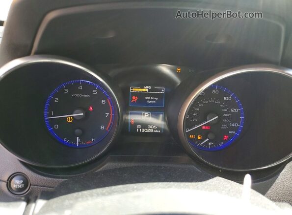 4S3BNBC62G3056858 2016 SUBARU LEGACY White Вид щитка приладів