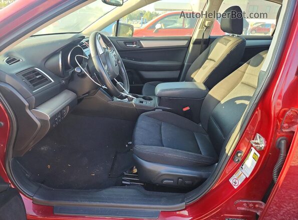 4S3BNBF67G3034012 2016 SUBARU LEGACY Red Front interior view