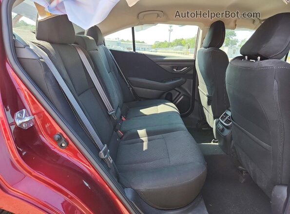 4S3BWAC6XN3015642 2022 SUBARU LEGACY Red Rear seats view