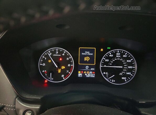 4S3BWAF61P3009095 2023 SUBARU LEGACY White Widok zestawu wskaźników