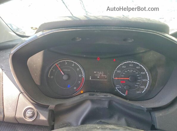 4S3GKAA62K1607936 2019 SUBARU IMPREZA Серебряный Вид щитка приборов